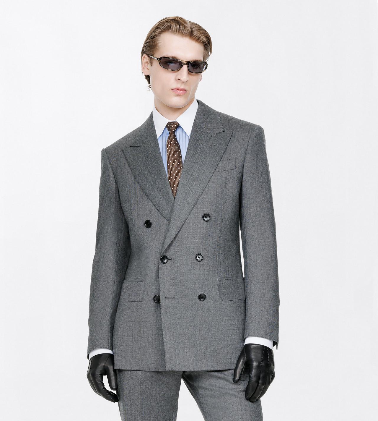 TOM FORD WOOL GREY COSTUME EN SERG&Eacute; MOULIN&Eacute;
