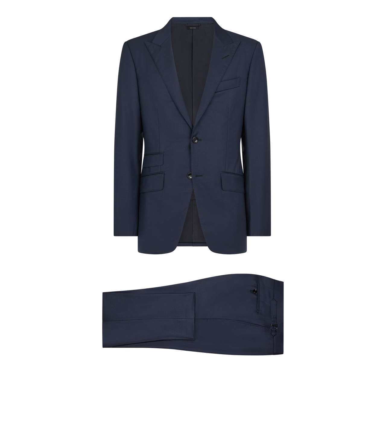 TOM FORD WOOL NAVY SHARKSKIN O'CONNOR SUIT