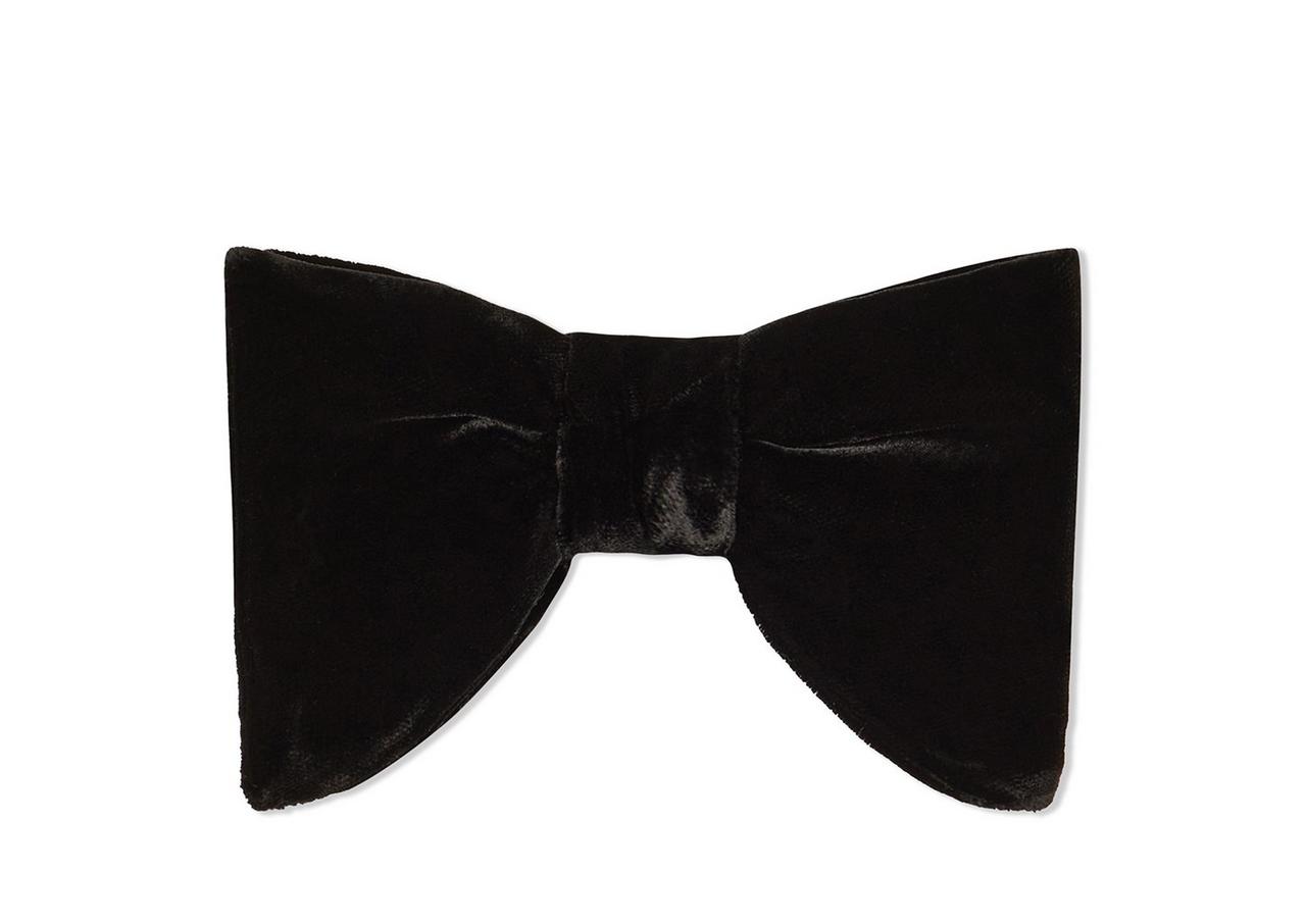 VELVET PRE-TIED BOW TIE image number 0