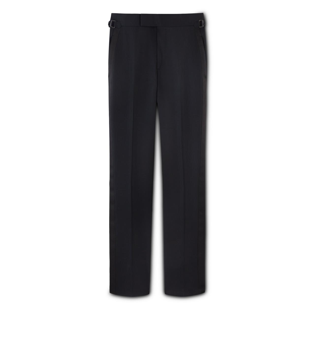 BLACK MOHAIR O'CONNOR EVENING TROUSERS image number 0