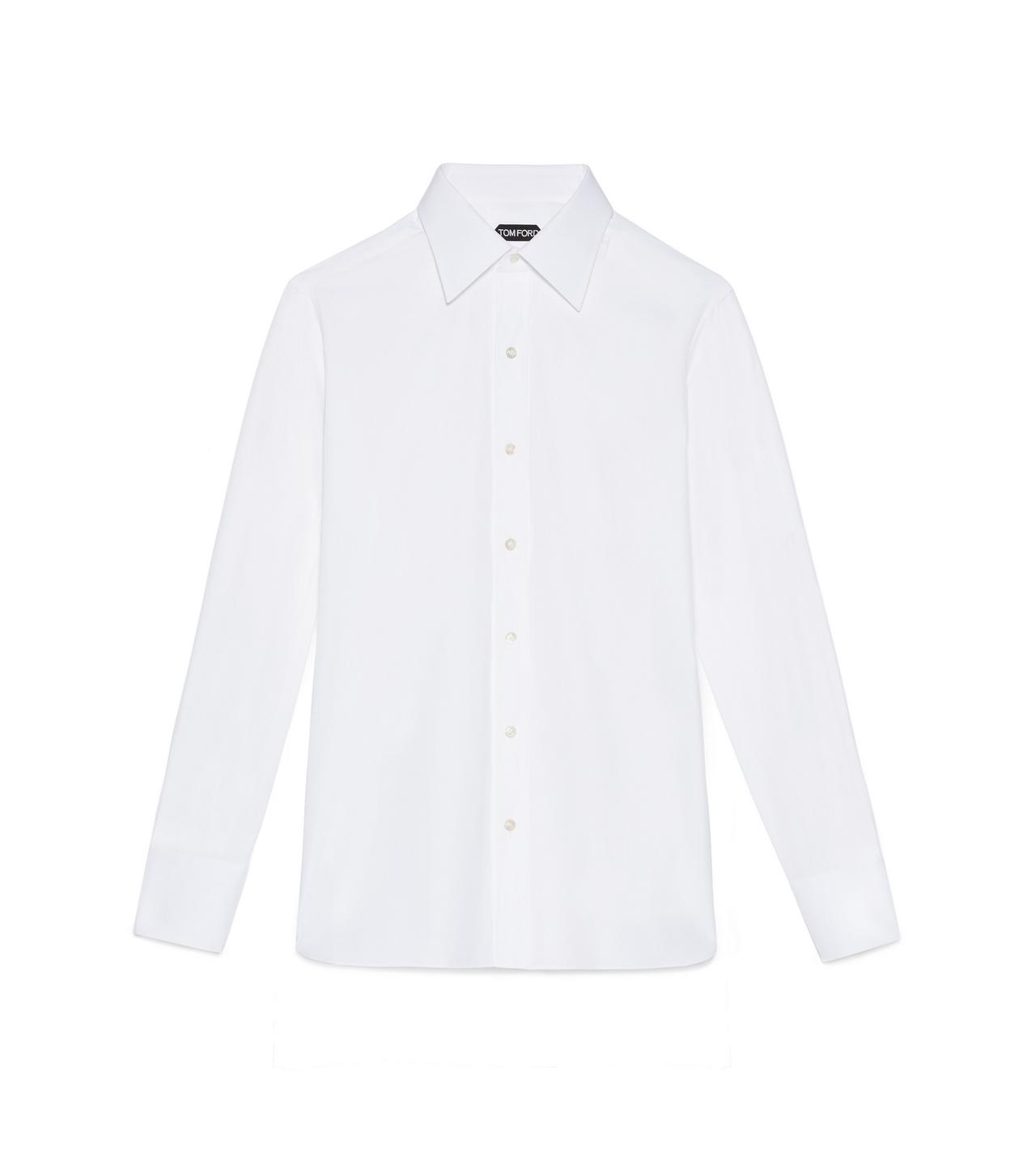 Tシャツ・カットソー TOM FORD Ivory Cotton Blend Polo Shirt TOM FORD || Cotton-Blend Polo T-Shirt With 3D Embossed Logos