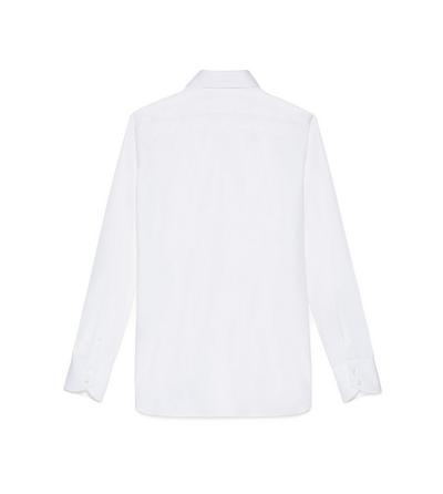 POPLIN SLIM FIT BARREL CUFF SHIRT | Tom Ford Fashion
