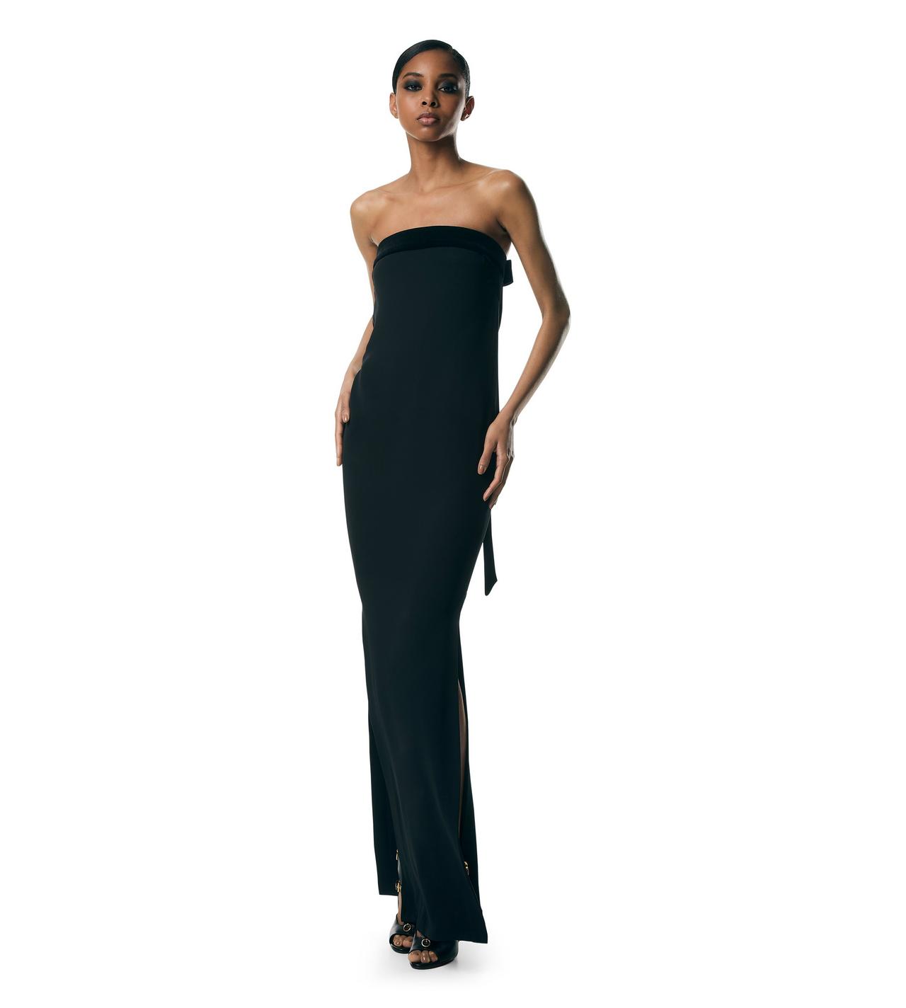 Black strapless 2024 evening gown