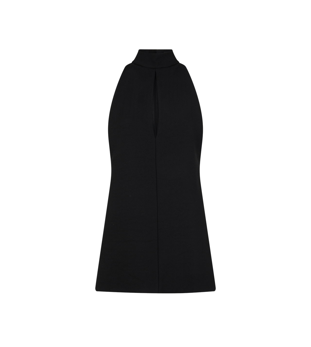 VISCOSE SABLE' HALTERNECK MINI COCKTAIL DRESS image number 0