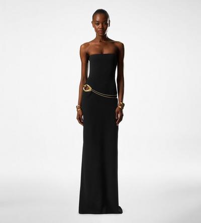 SABLE' STRAPLESS EVENING DRESS image number 2