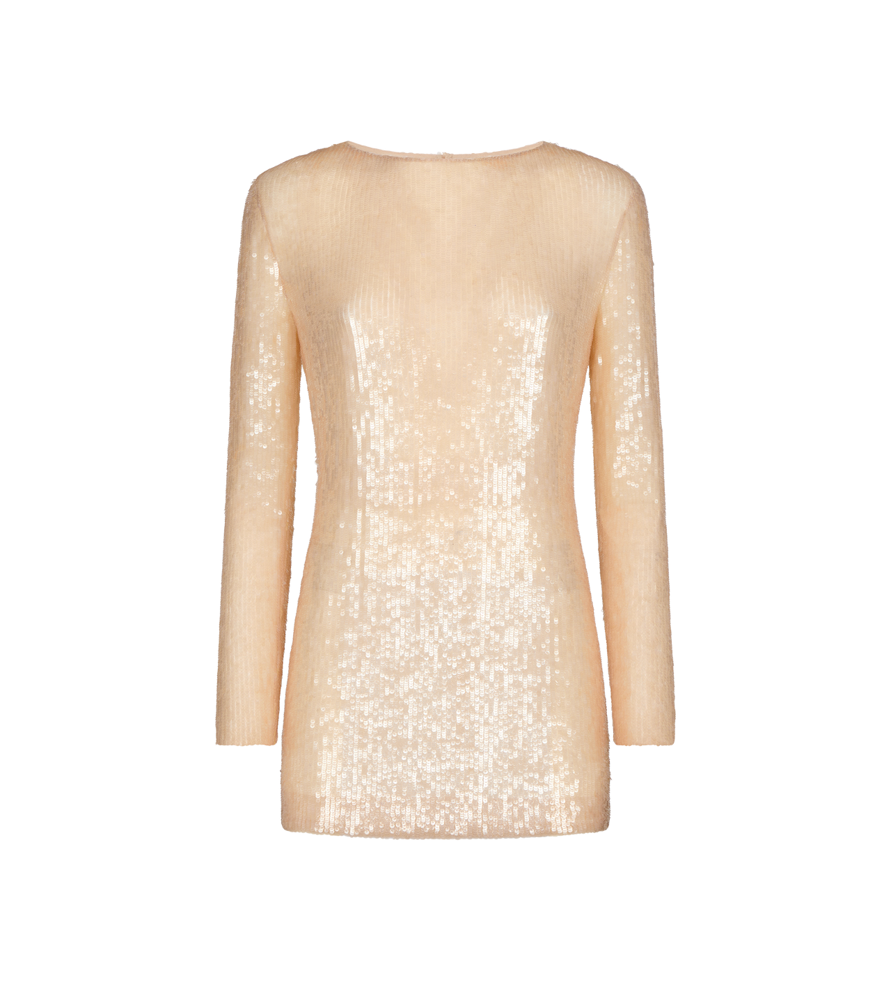 TRANSPARENT SEQUIN EMBROIDERY COCKTAIL MINI DRESS image number 0