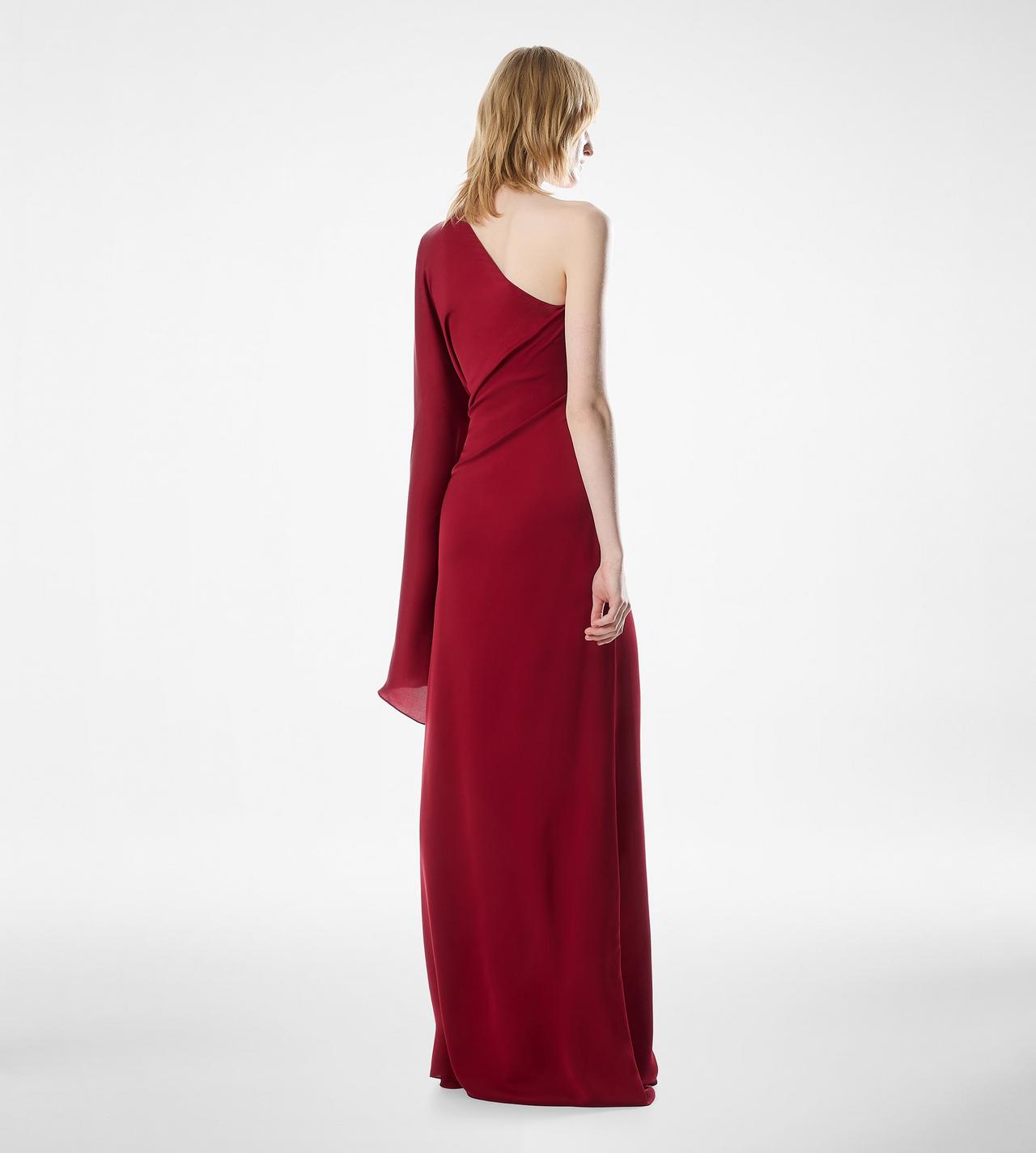 ONE SHOULDER EVENING DRESS WITH CAPE AND LIZA HARDWARE DETAIL image number 3