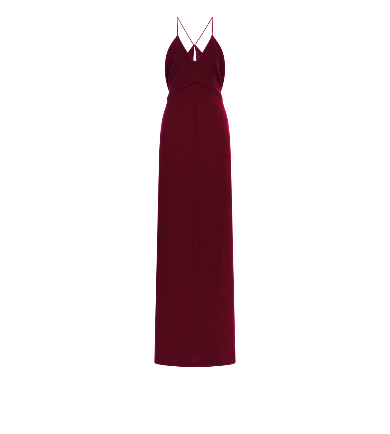 V-NECK EVENING DRESS WITH CUT OUT image number 0