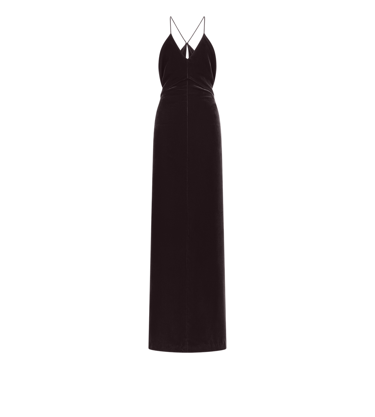 V-NECK EVENING DRESS WITH CUT OUT image number 0
