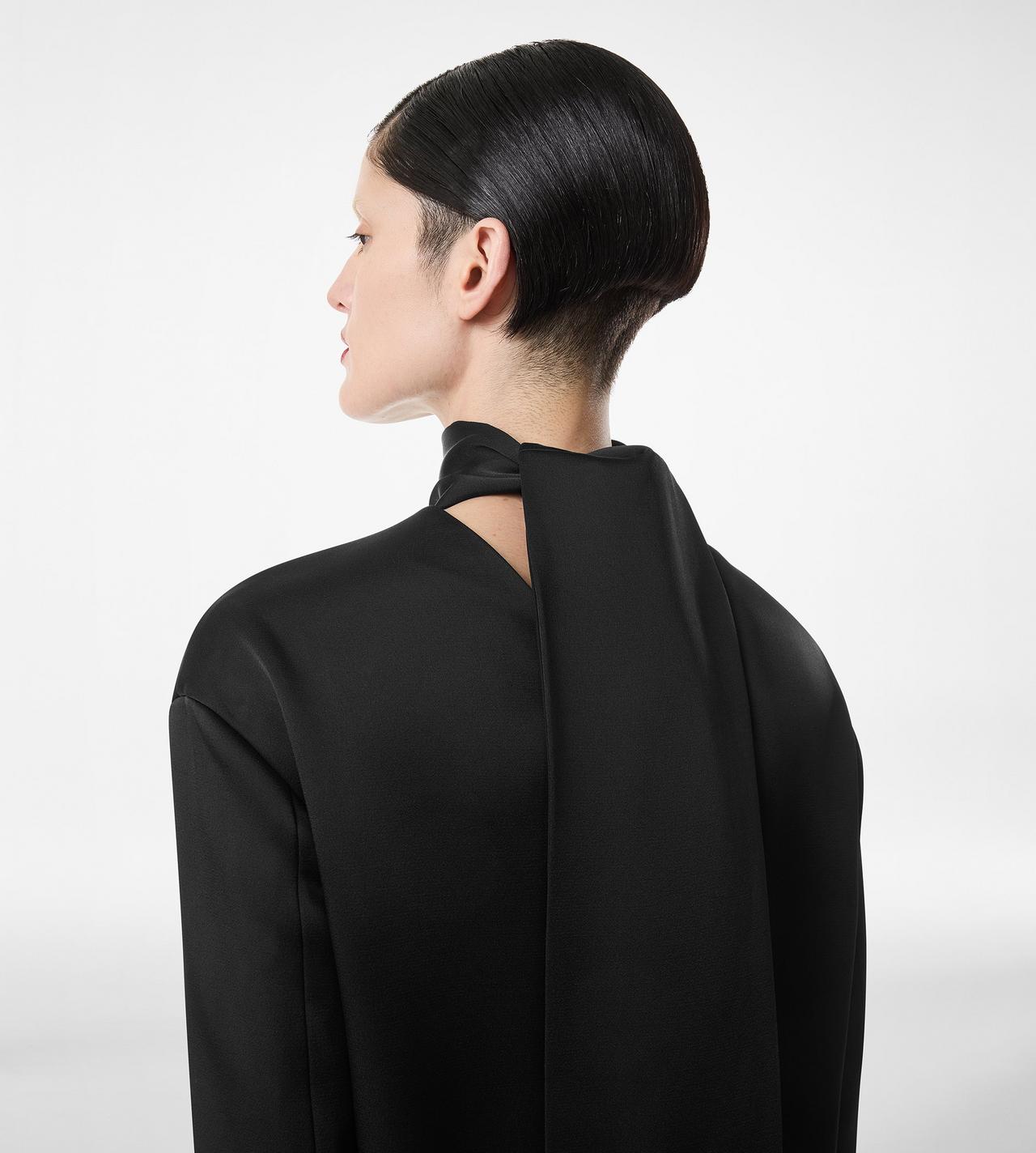 SHINY CREPE MOCK NECK COCKTAIL DRESS | TOM FORD Fashion