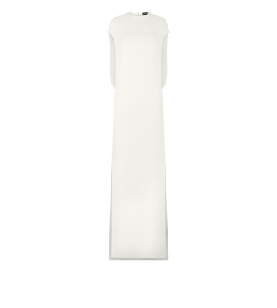 SILK DOUBLE GEORGETTE STRETCH EVENING DRESS image number 0