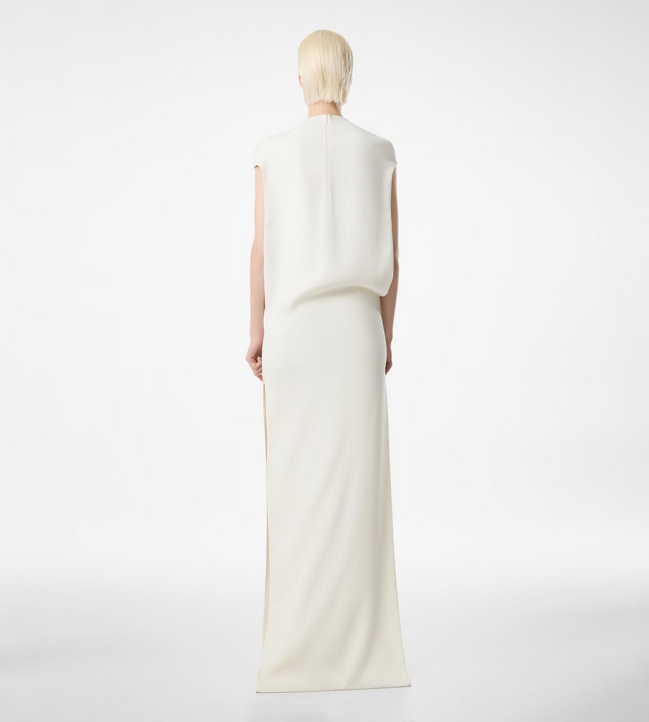 SILK DOUBLE GEORGETTE STRETCH EVENING DRESS image number 3