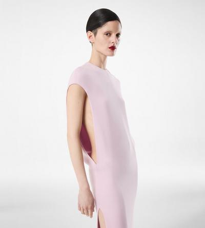 SILK DOUBLE GEORGETTE STRETCH EVENING DRESS image number 3