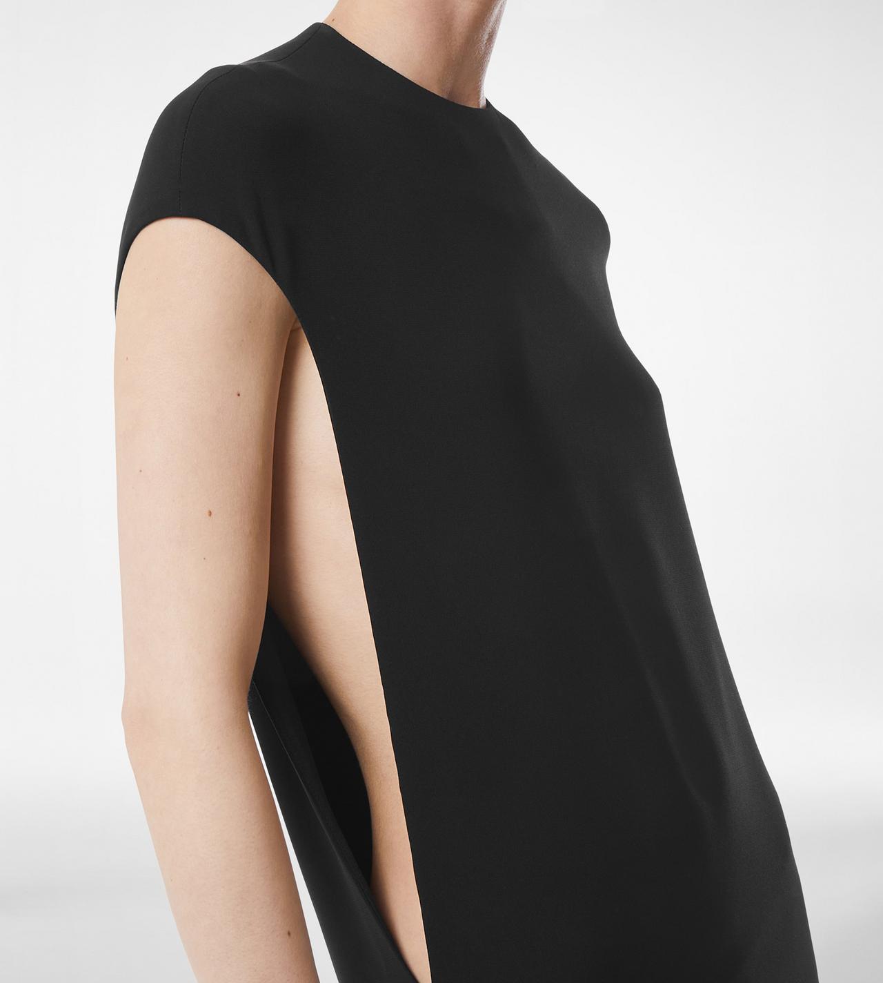 SILK DOUBLE GEORGETTE STRETCH EVENING DRESS image number 1