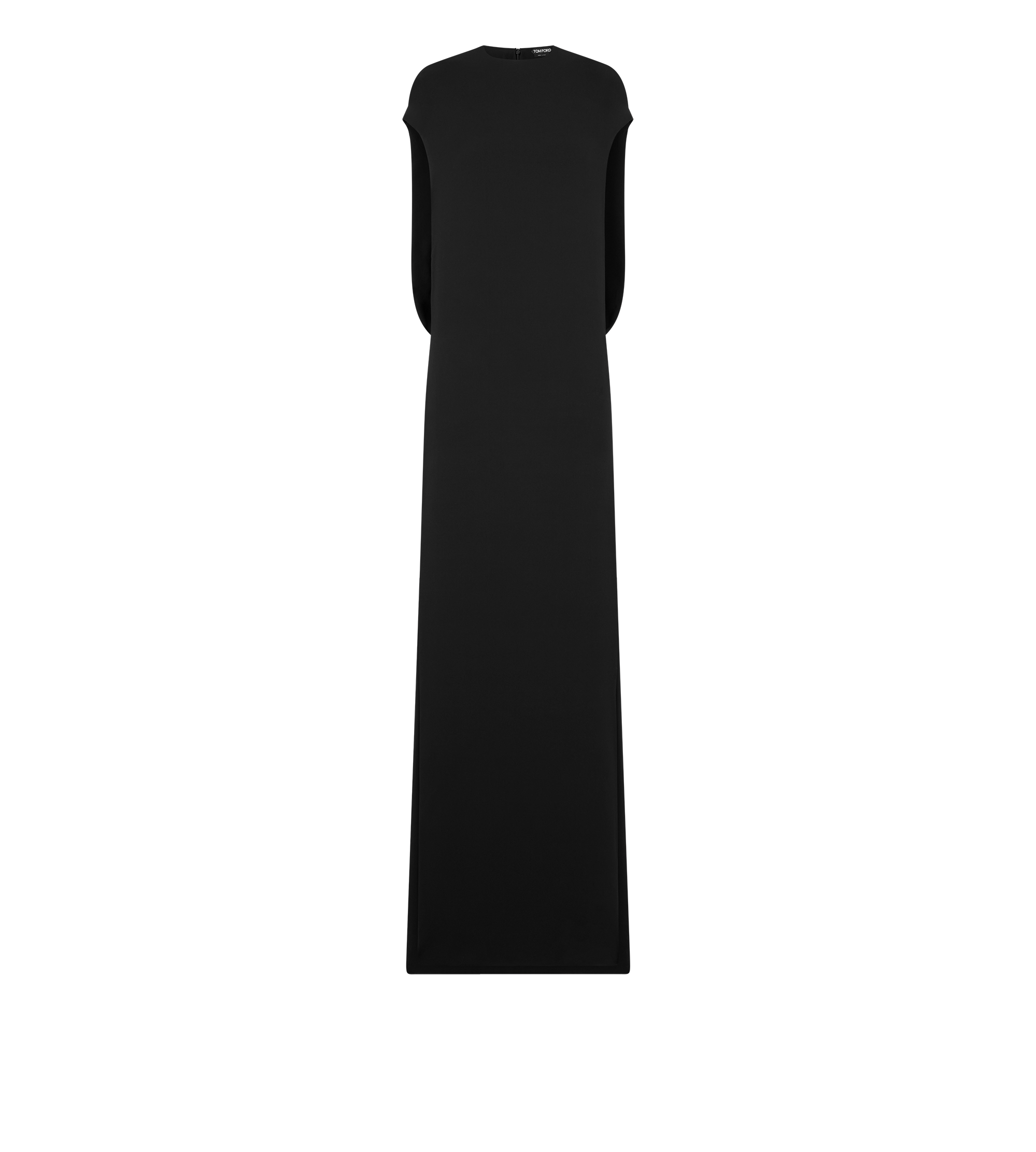 SILK DOUBLE GEORGETTE STRETCH EVENING DRESS