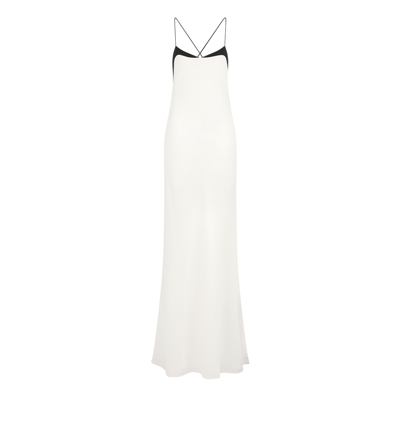 STRETCH SILK CAMISOLE EVENING DRESS image number 0