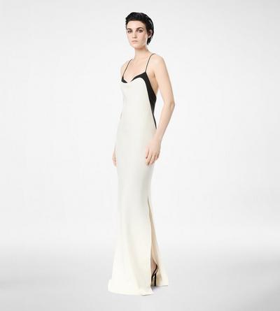 STRETCH SILK CAMISOLE EVENING DRESS image number 2