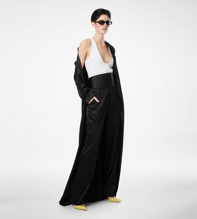 POLKA DOT JACQUARD LONG BELTED MILITARY DRESS image number 2