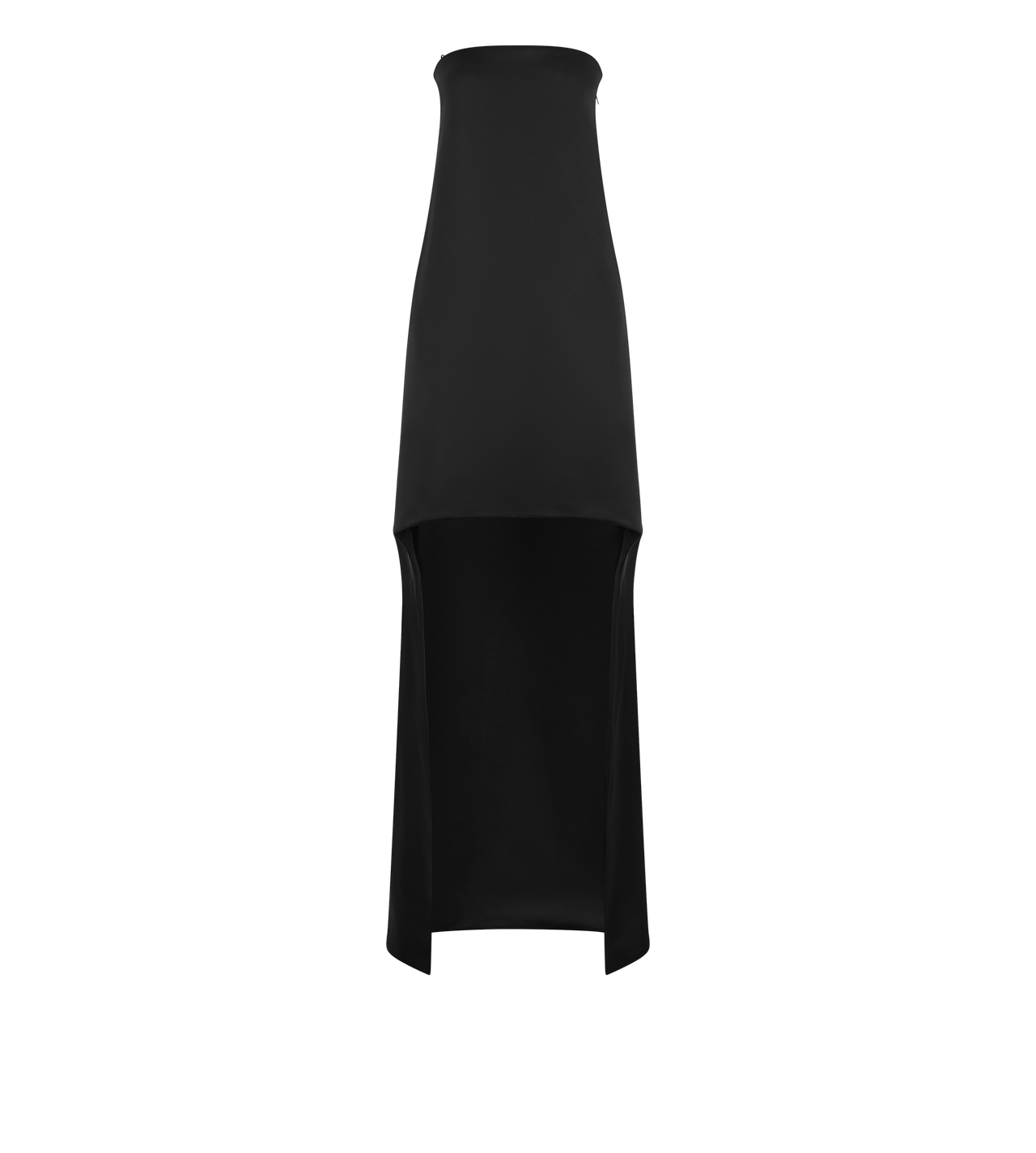 ASYMMETRIC STRAPLESS COCKTAIL DRESS image number 0