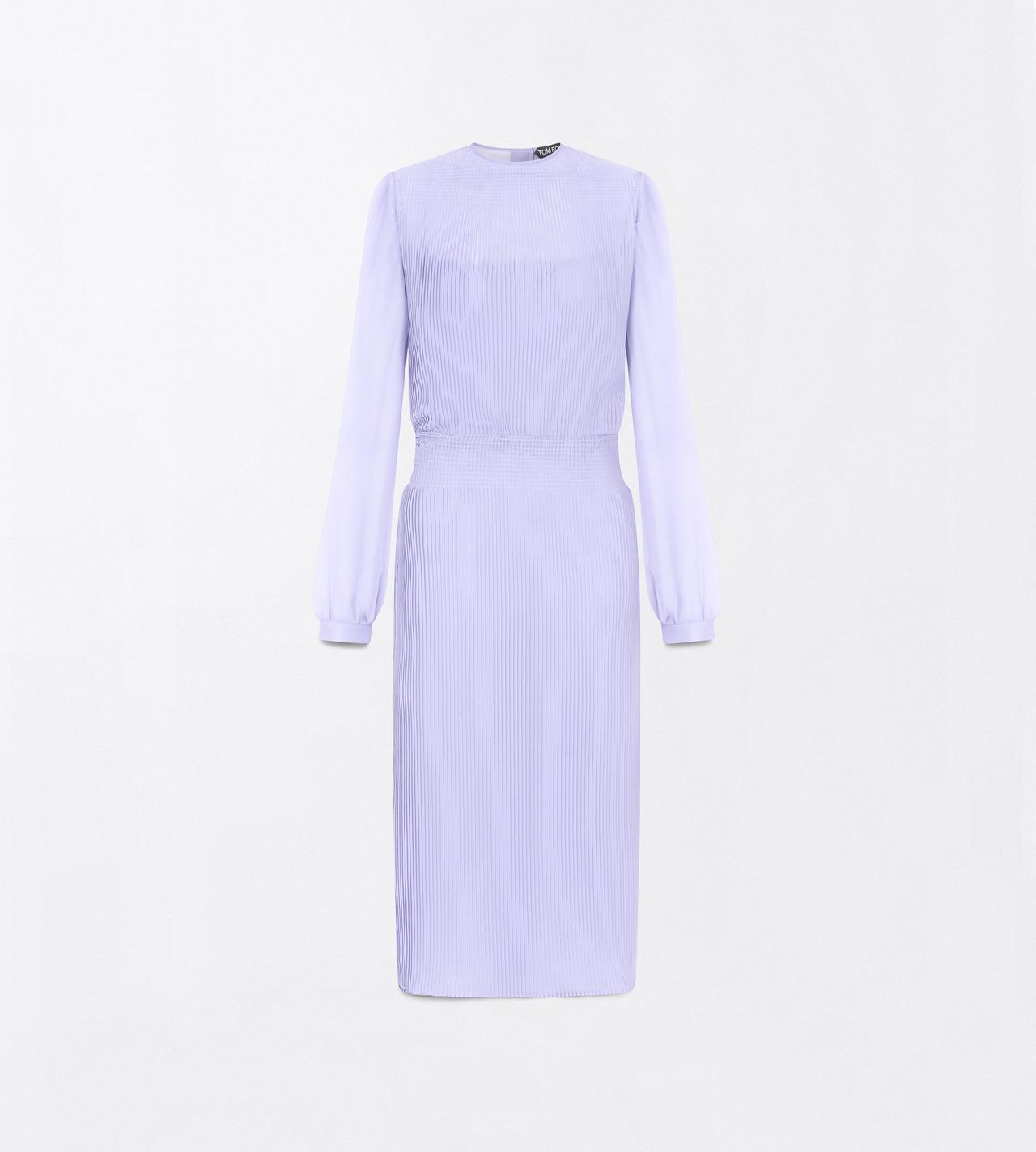 TOM FORD POLYESTER PERVINCA CHIFFON MICRO PLISS&Eacute; DRESS