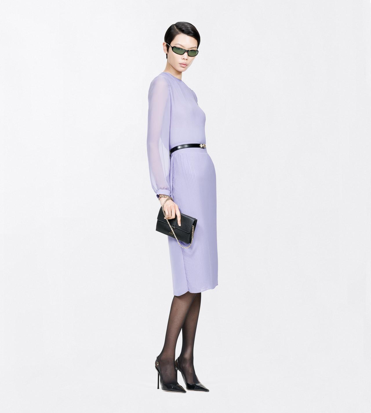 TOM FORD POLYESTER PERVINCA CHIFFON MICRO PLISS&Eacute; DRESS