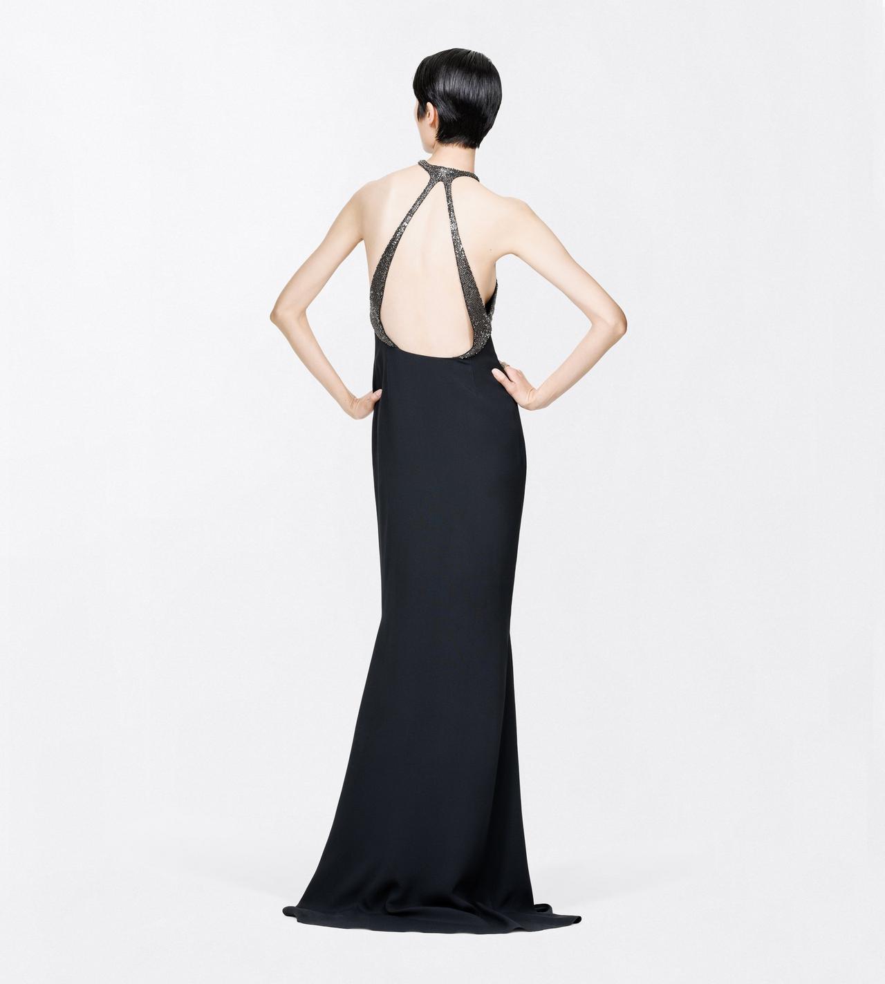 glass bead dress beads embroidery halterneck evening the shimmering bodice stretches Color:Currant Homecoming dress 10012025md Sapphire Blue Ball Gown