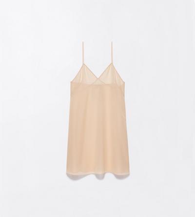 STRETCH GEORGETTE COCKTAIL SLIP DRESS