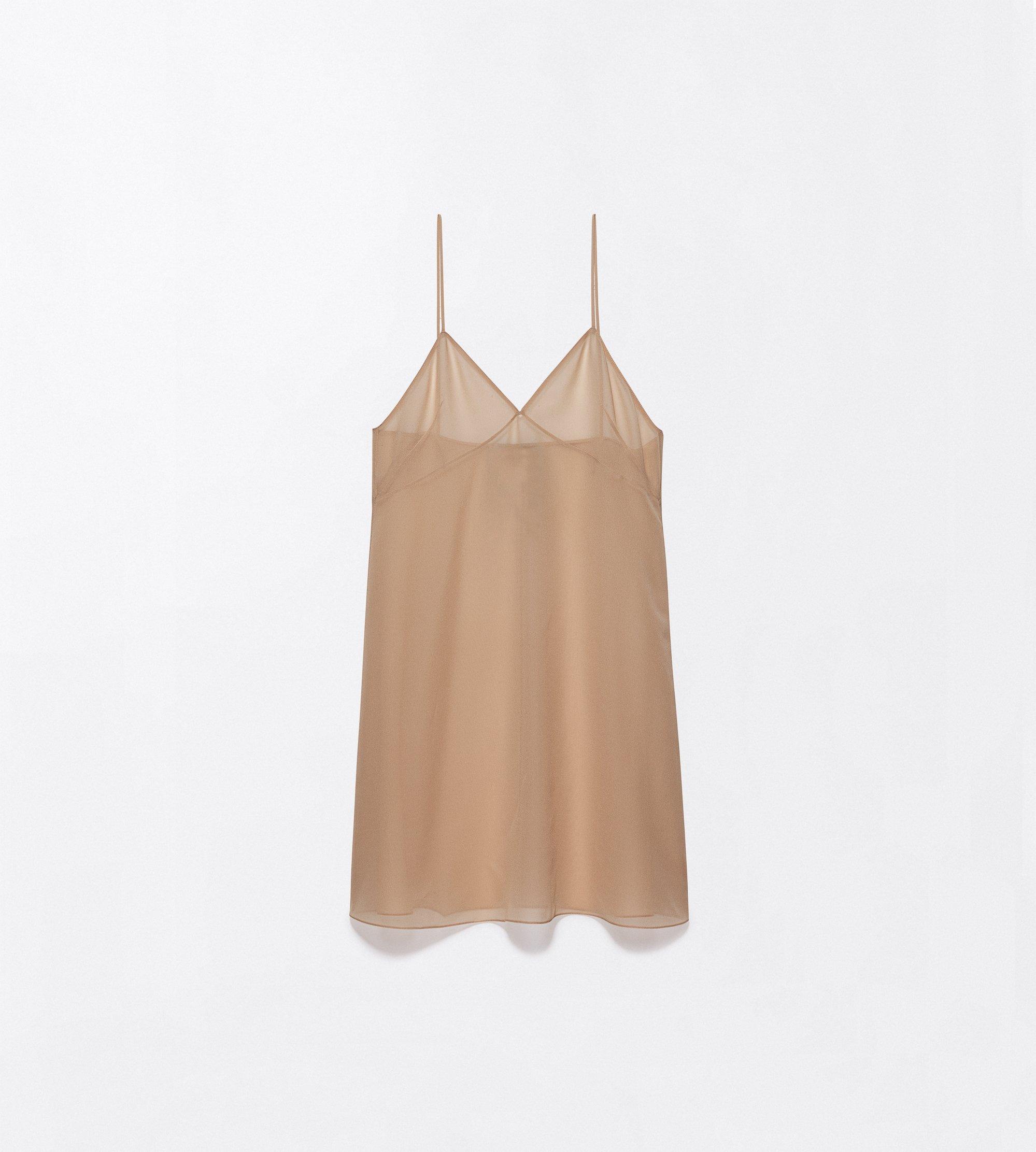 STRETCH GEORGETTE COCKTAIL SLIP DRESS