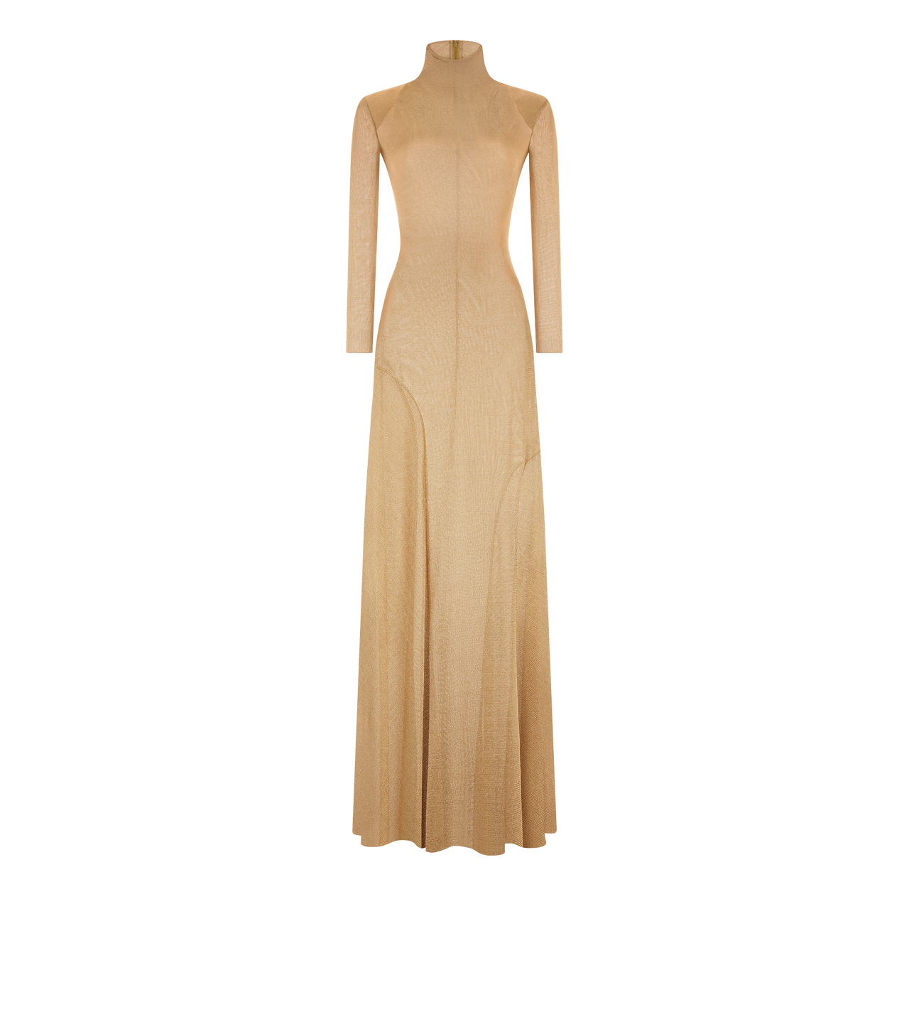 VISCOSE JERSEY TURTLENECK EVENING DRESS image number 0