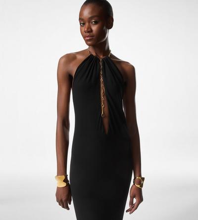 HALTERNECK JERSEY EVENING DRESS | Tom Ford Fashion