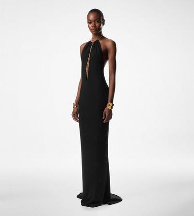 HALTERNECK JERSEY EVENING DRESS | Tom Ford Fashion