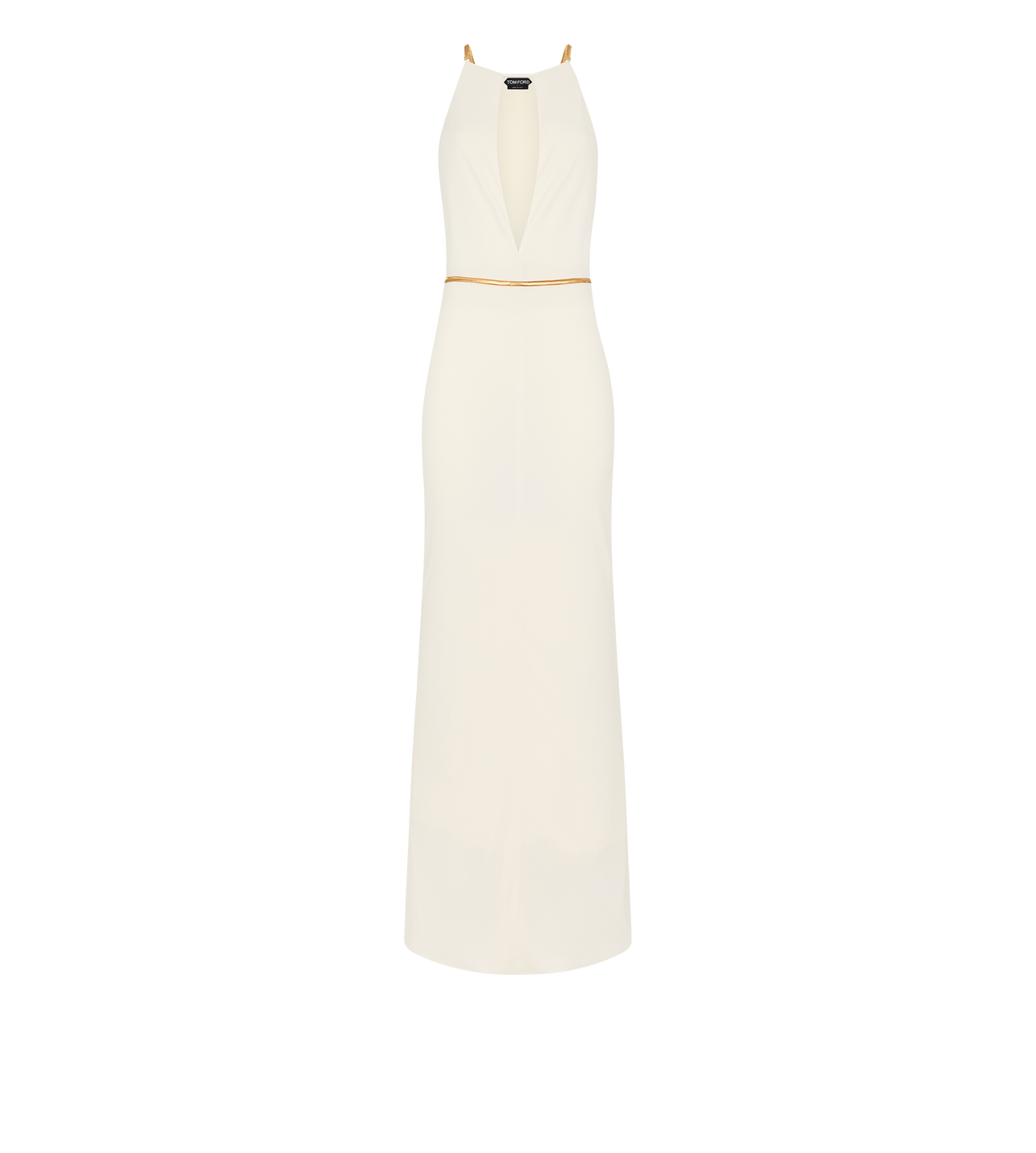 SLEEVELESS EVENING DRESS WITH CUT OUTS image number 0