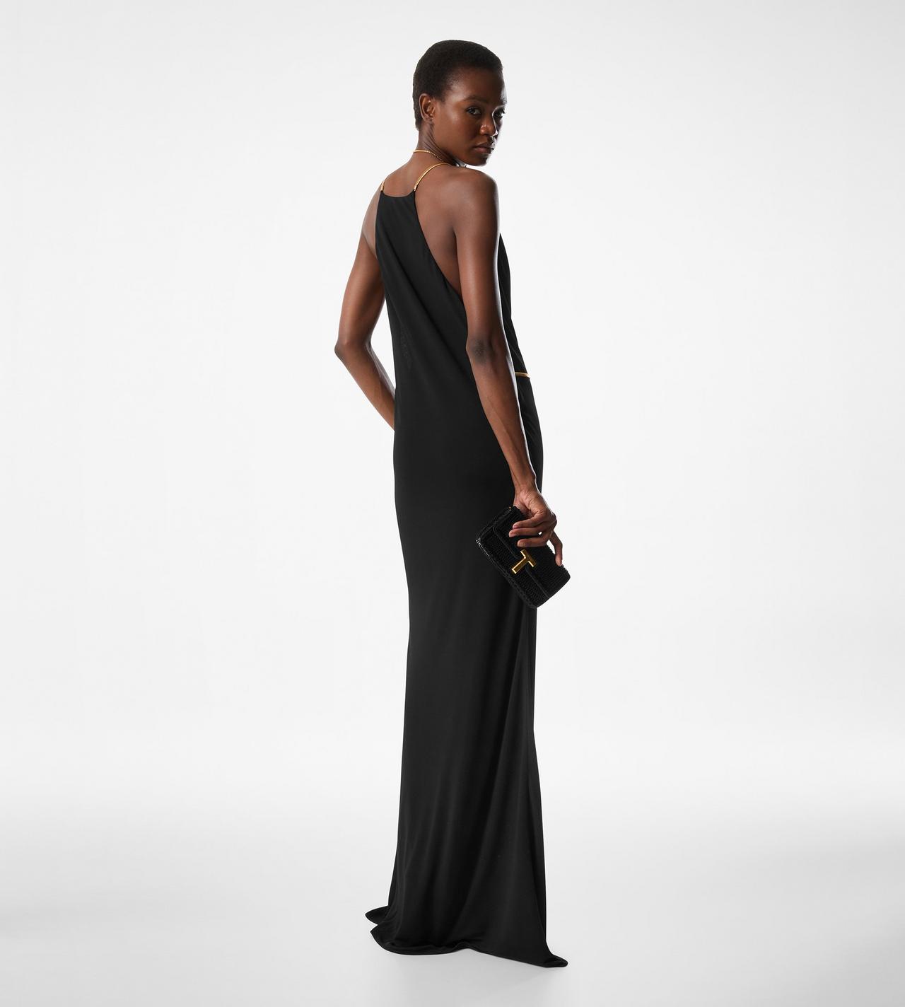 SLEEVELESS EVENING DRESS WITH CUT OUTS image number 3