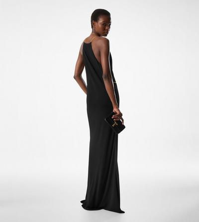 SLEEVELESS EVENING DRESS WITH CUT OUTS image number 3