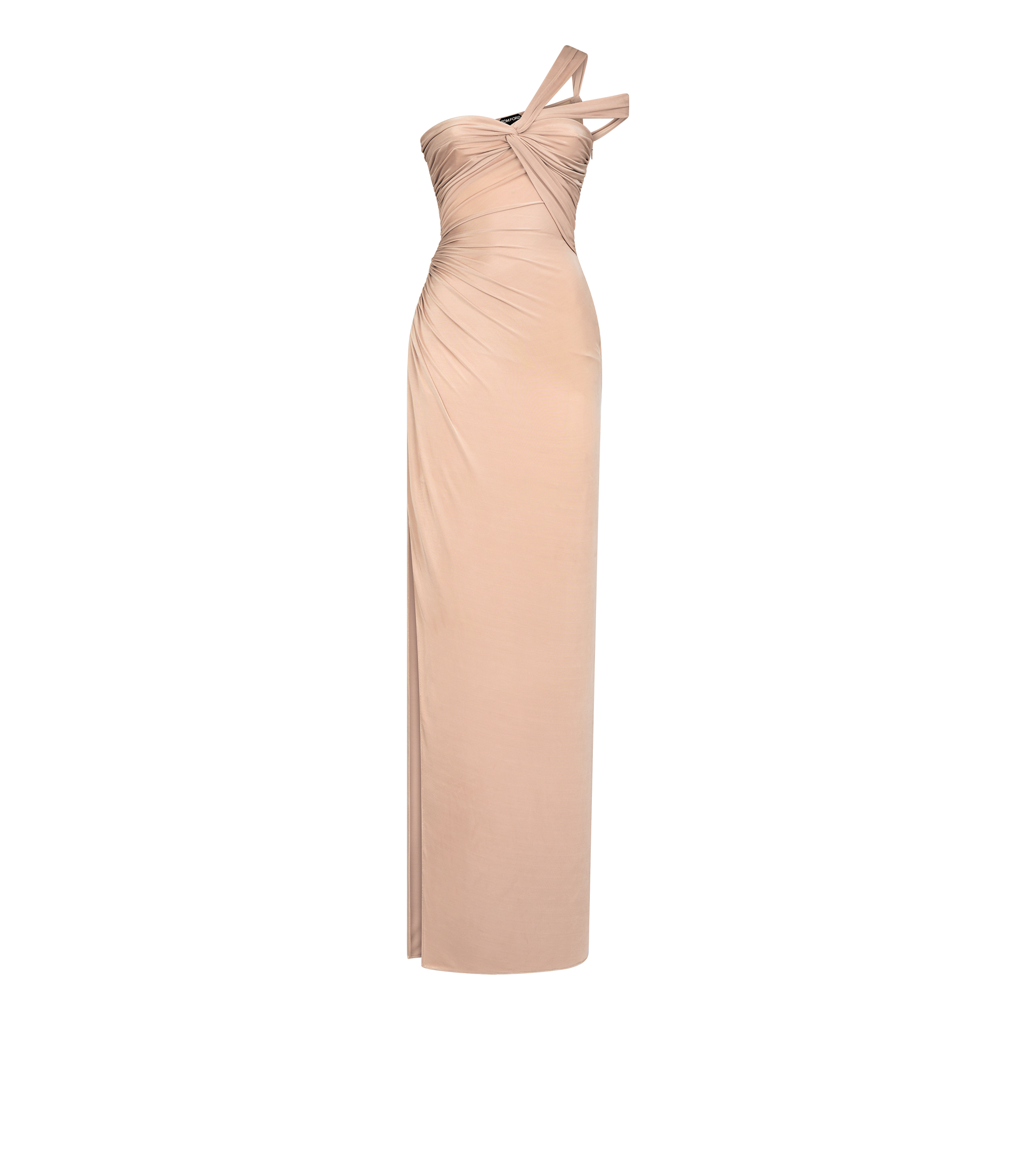 ONE SHOULDER TWIST FRONT EVENING DRESS | Tom Ford Fashion