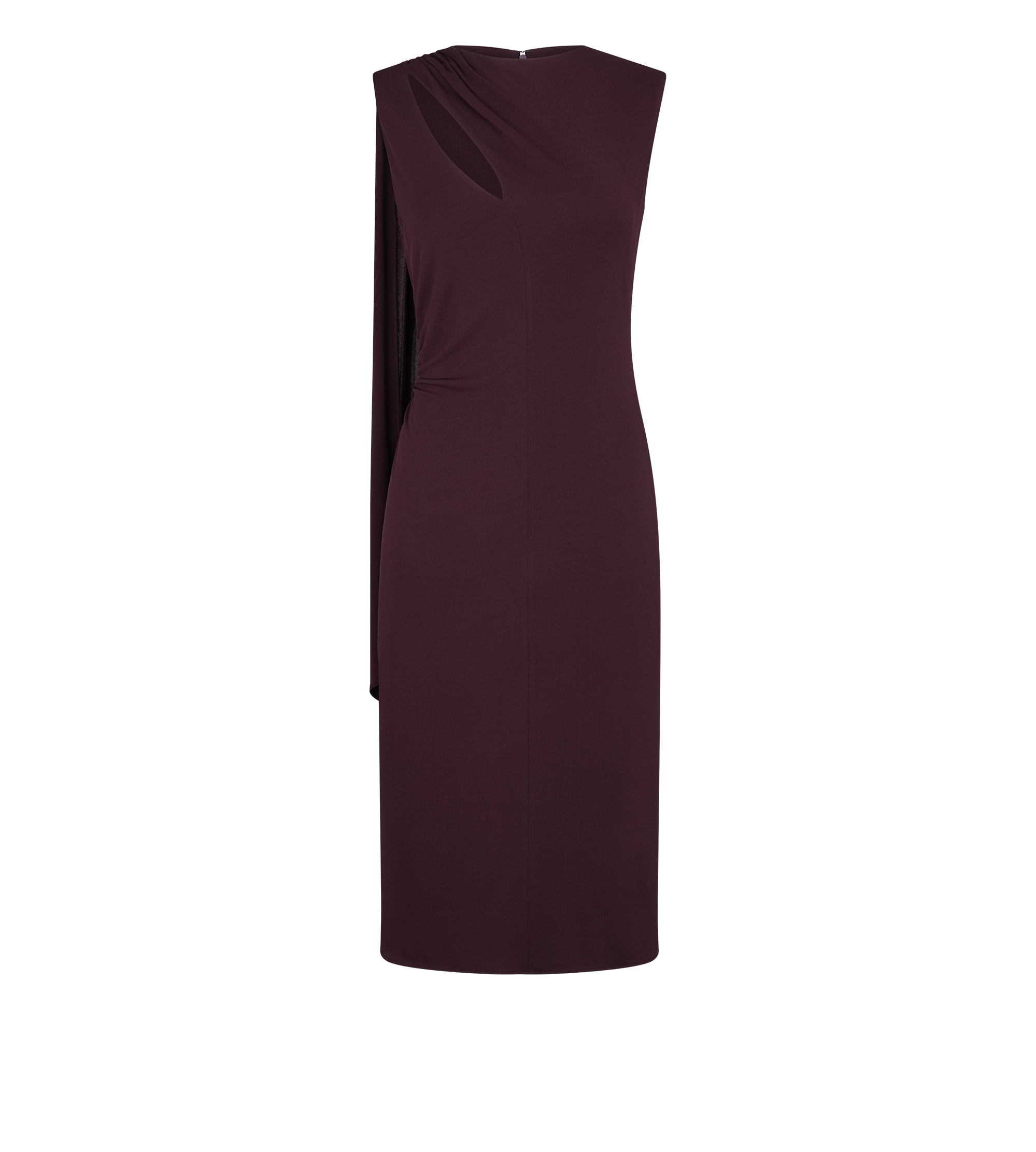 COCKTAIL DRESS WITH CUT OUT AND SCARF DETAIL