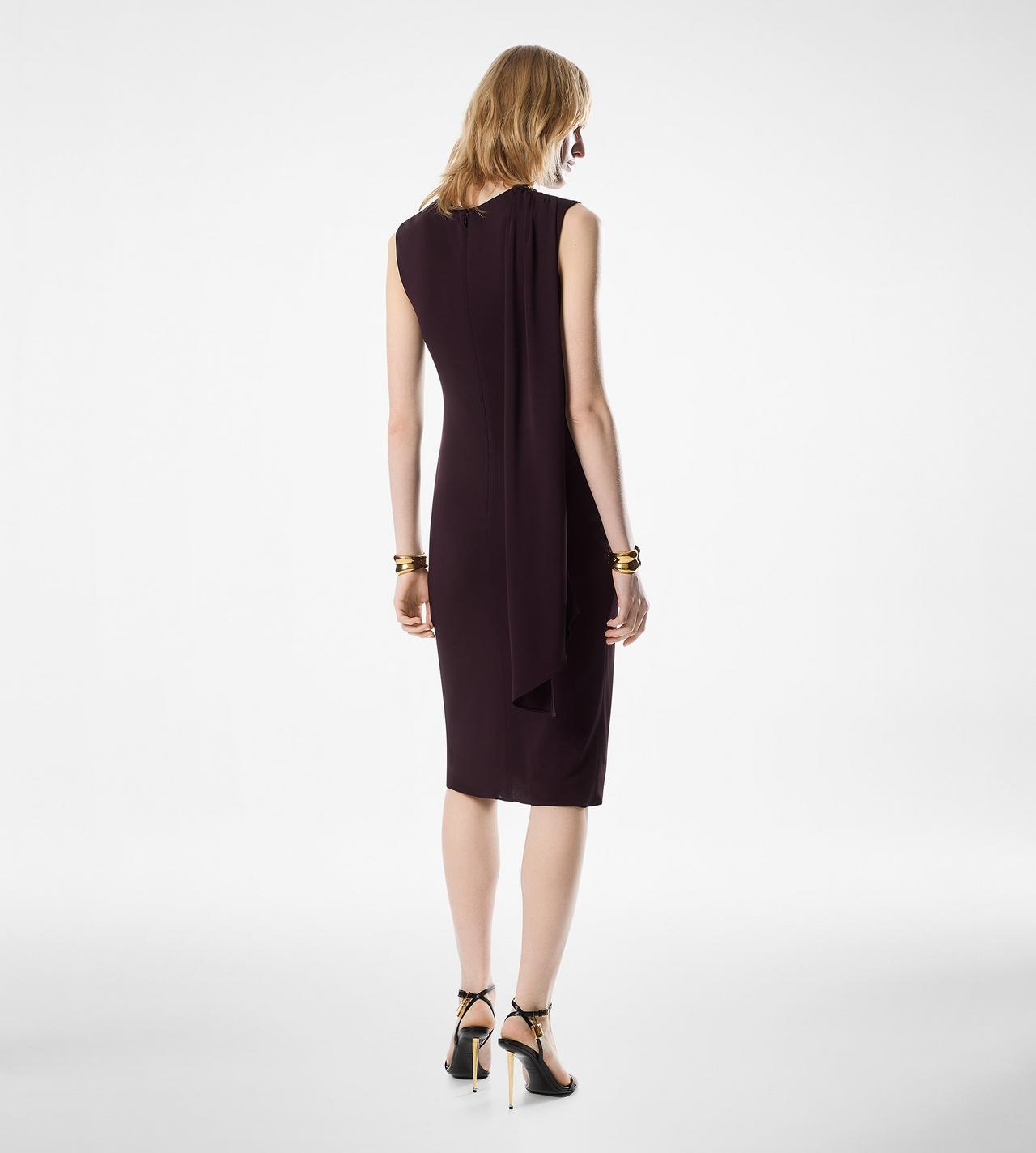 COCKTAIL DRESS WITH CUT OUT AND SCARF DETAIL image number 3
