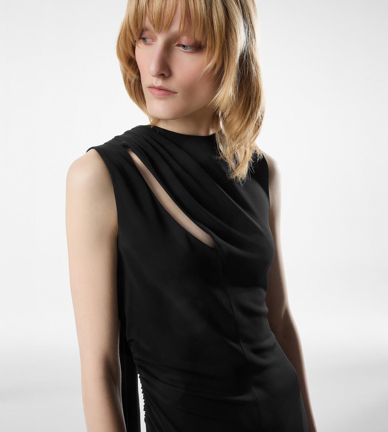 COCKTAIL DRESS WITH CUT OUT AND SCARF DETAIL image number 1