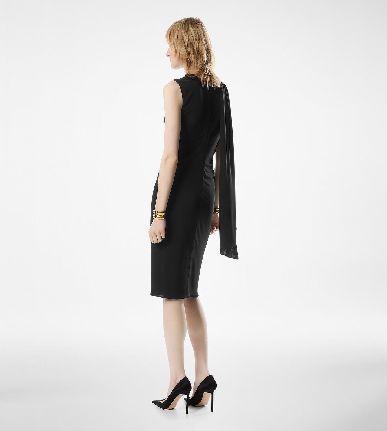 COCKTAIL DRESS WITH CUT OUT AND SCARF DETAIL image number 3