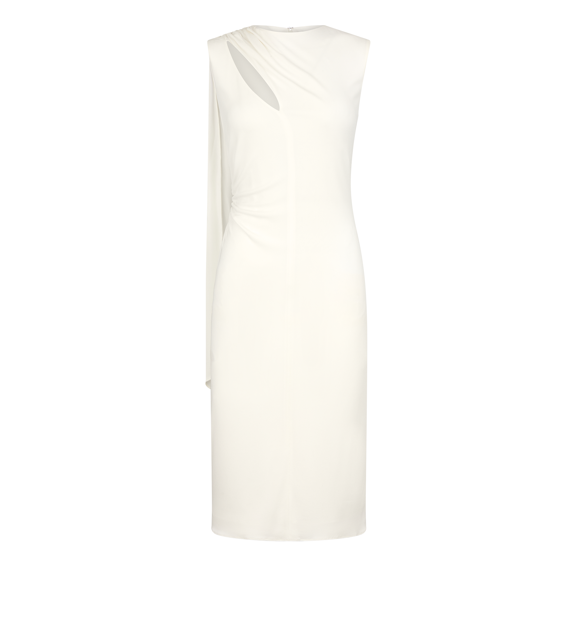 COCKTAIL DRESS WITH CUT OUT AND SCARF DETAIL