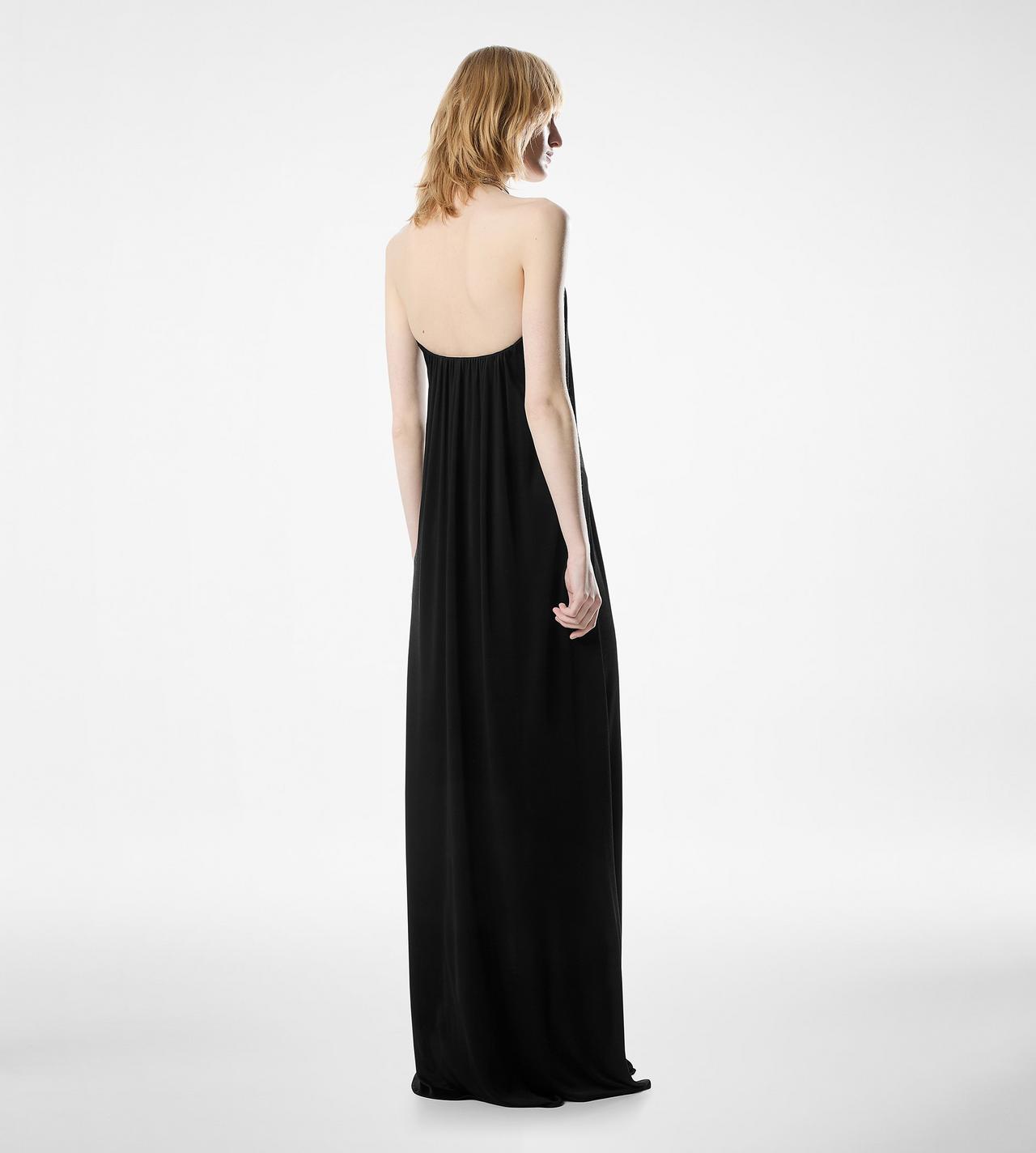 STRAPLESS DRAPED EVENING DRESS image number 2