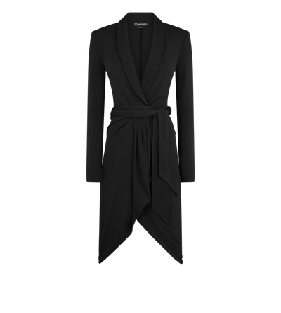 LONG SLEEVE WRAP DRESS image number 0
