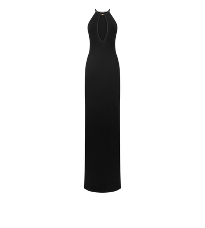 HALTERNECK EVENING DRESS WITH CUT OUT image number 0
