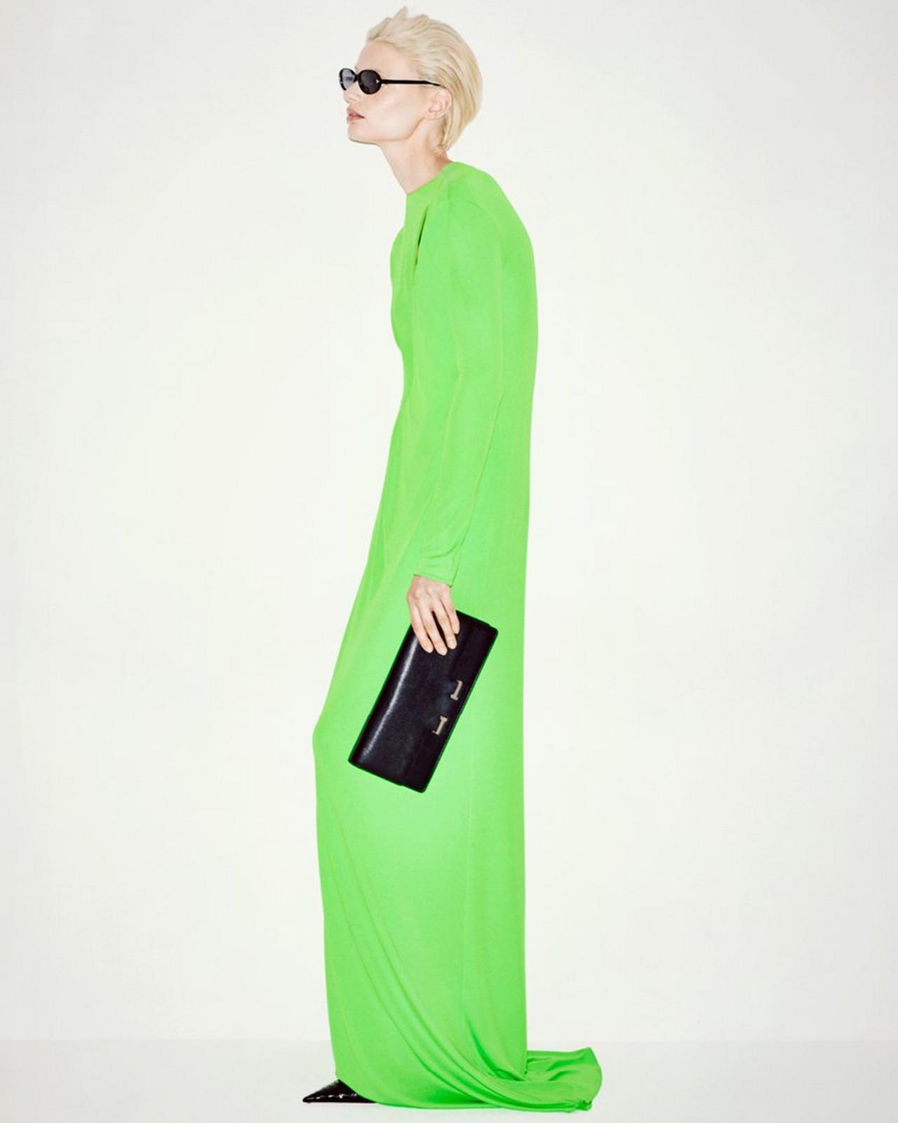 LONG SLEEVE SLASH FRONT EVENING DRESS image number 1