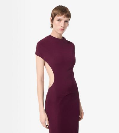 IMPOSSIBLE BACKLESS CAP SLEEVE EVENING DRESS WITH TRAIN image number 4