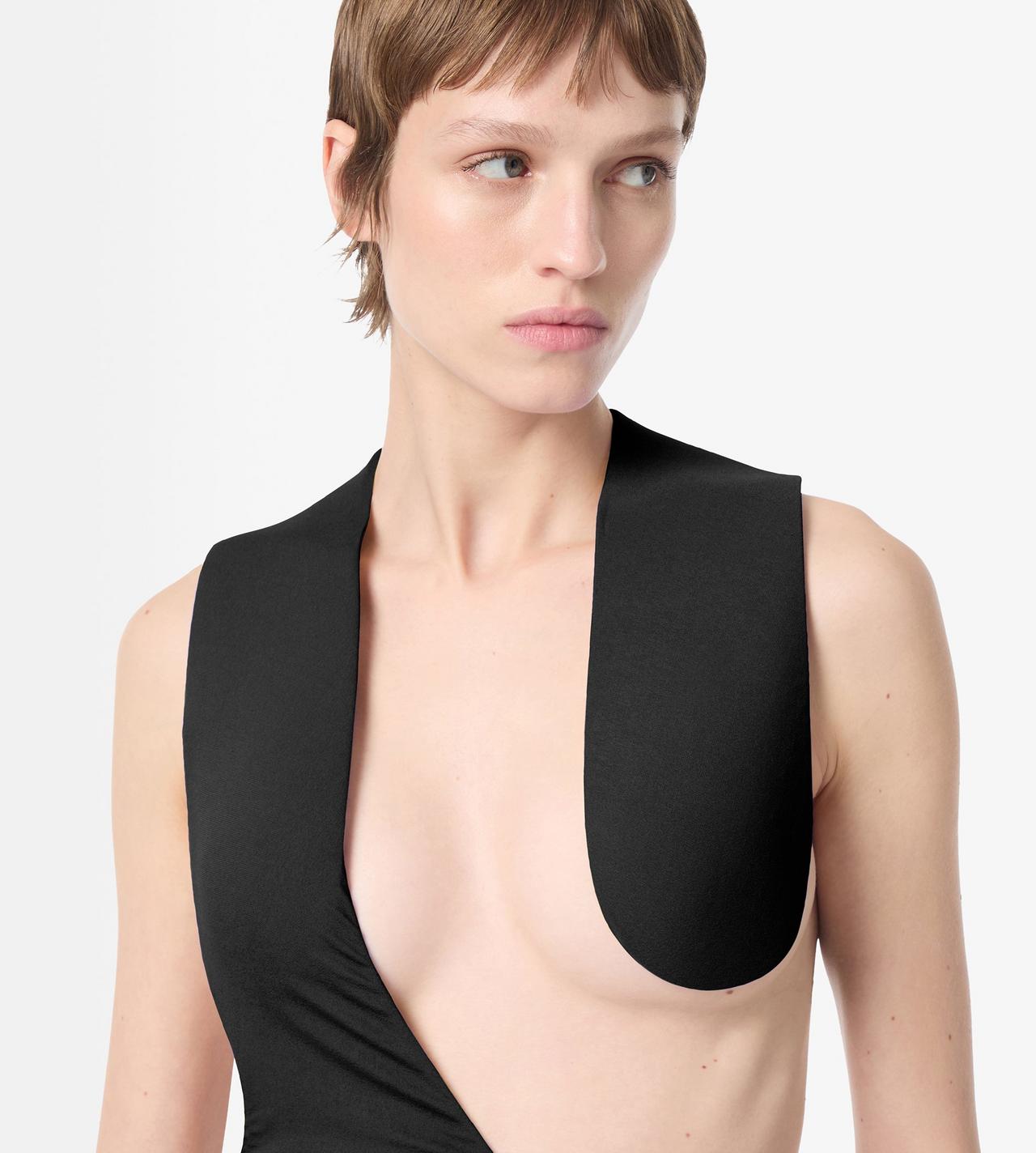 IMPOSSIBLE ASYMMETRIC BACKLESS EVENING DRESS image number 1