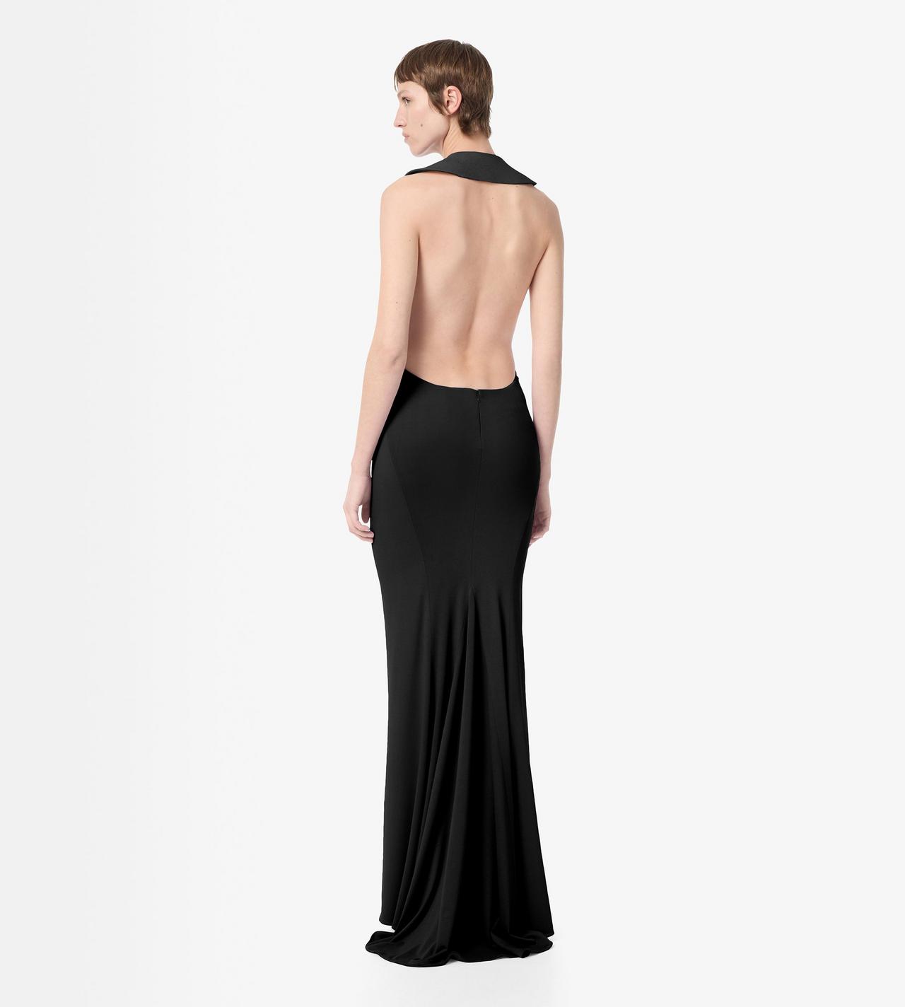 IMPOSSIBLE ASYMMETRIC BACKLESS EVENING DRESS image number 3