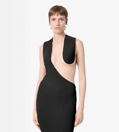 IMPOSSIBLE ASYMMETRIC BACKLESS EVENING DRESS image number 4