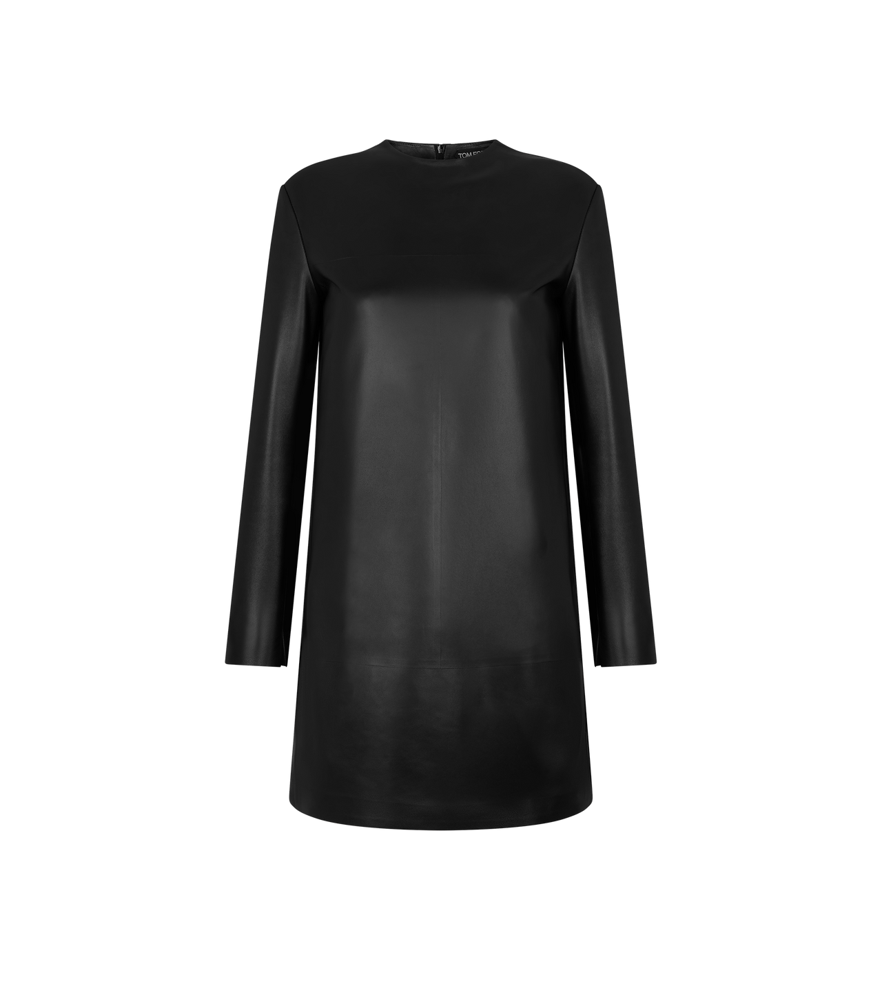 SUPPLE SOFT NAPPA CREWNECK DRESS image number 0