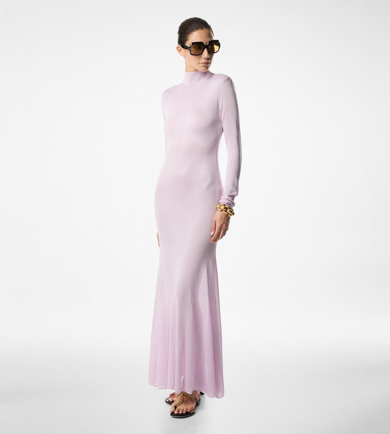 Jersey knit 2025 maxi dress